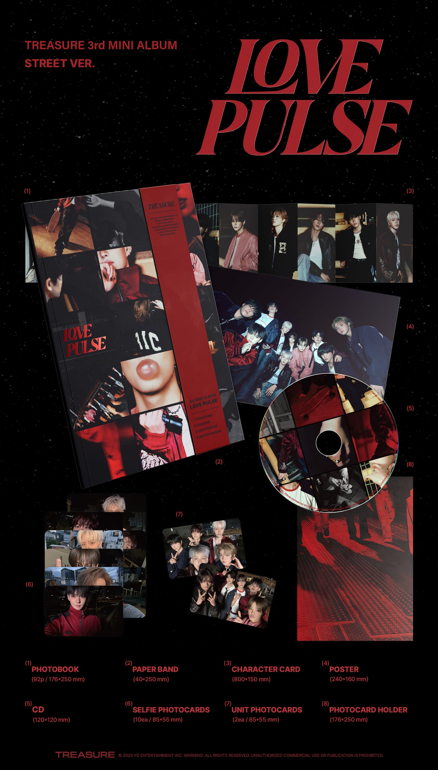 Treasure - Love Pulse 3rd Mini Album Sellados