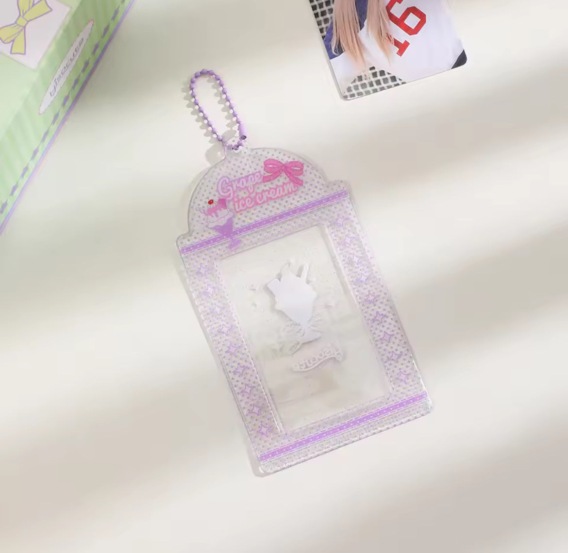 Holder transparente con Glitter