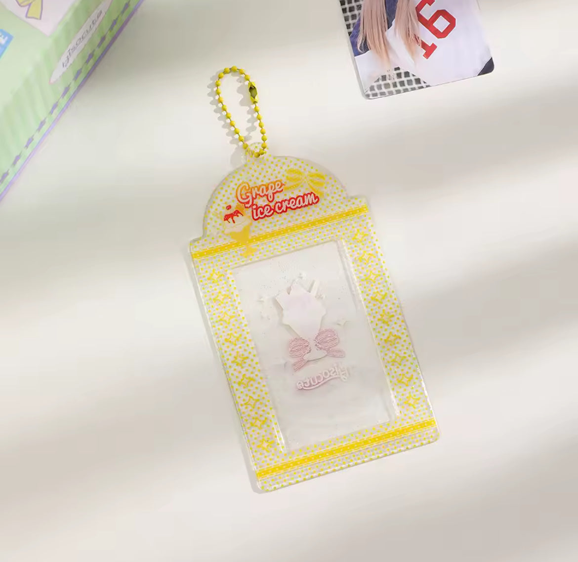 Holder transparente con Glitter