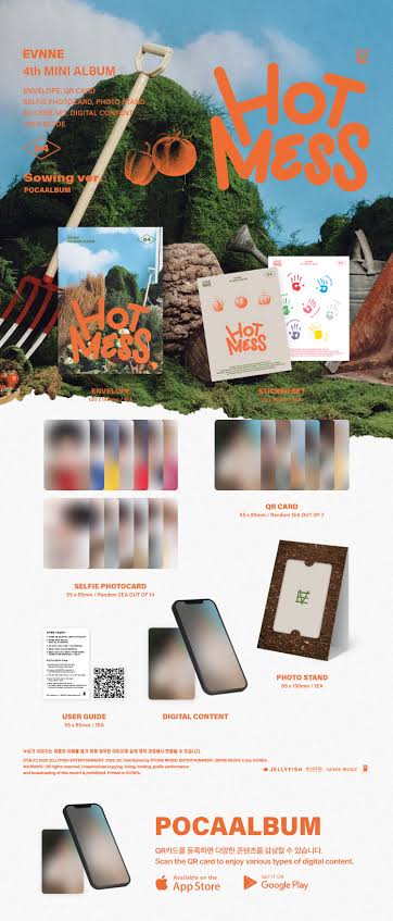 EVNNE Hot Mess 4th Mini Album Poca Album