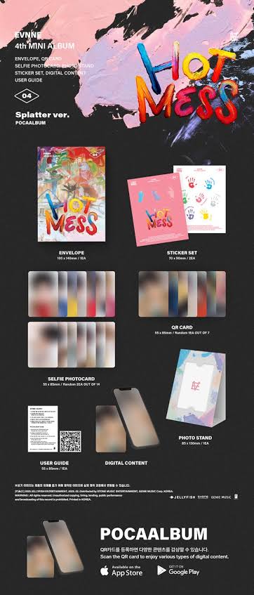 EVNNE Hot Mess 4th Mini Album Poca Album