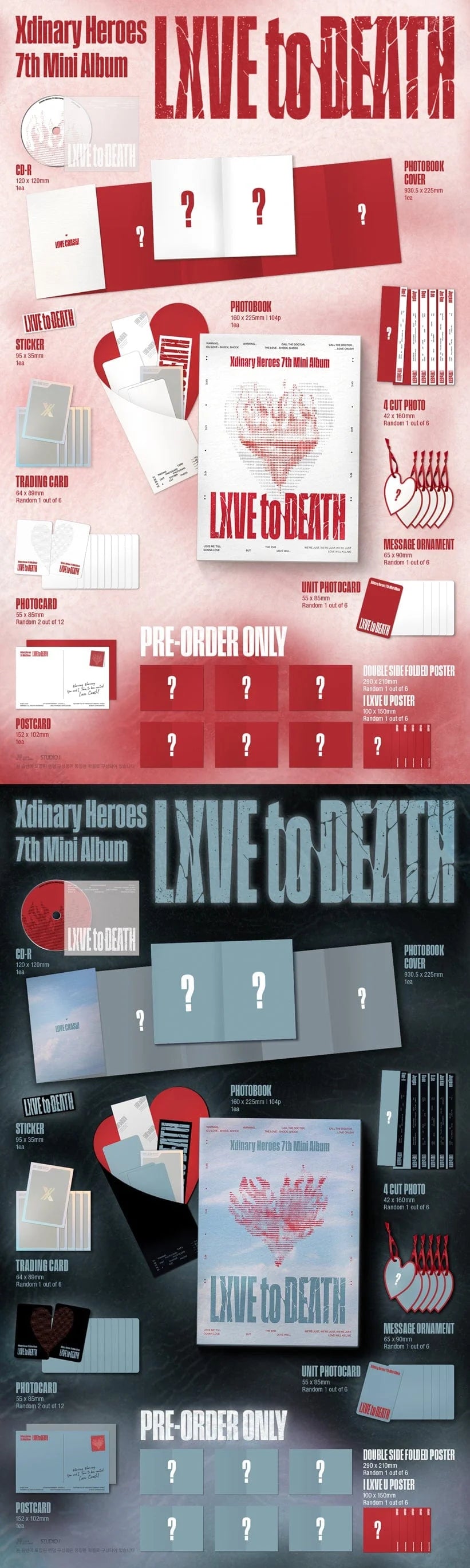 Xdinary Heroes 7th Mini Album - LXVE TO DEATH Sellados