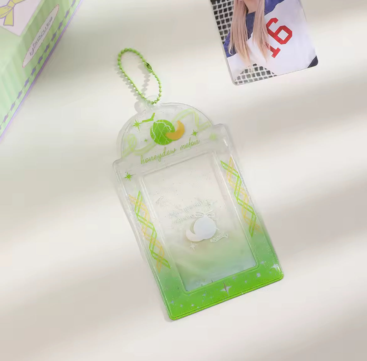 Holder transparente con Glitter