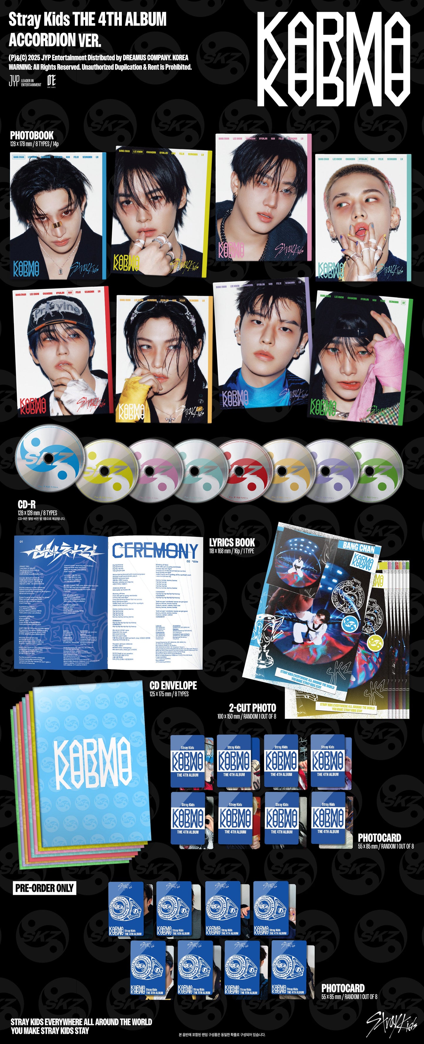 Stray Kids - The 4th Album Karma ver Accordion Sellado