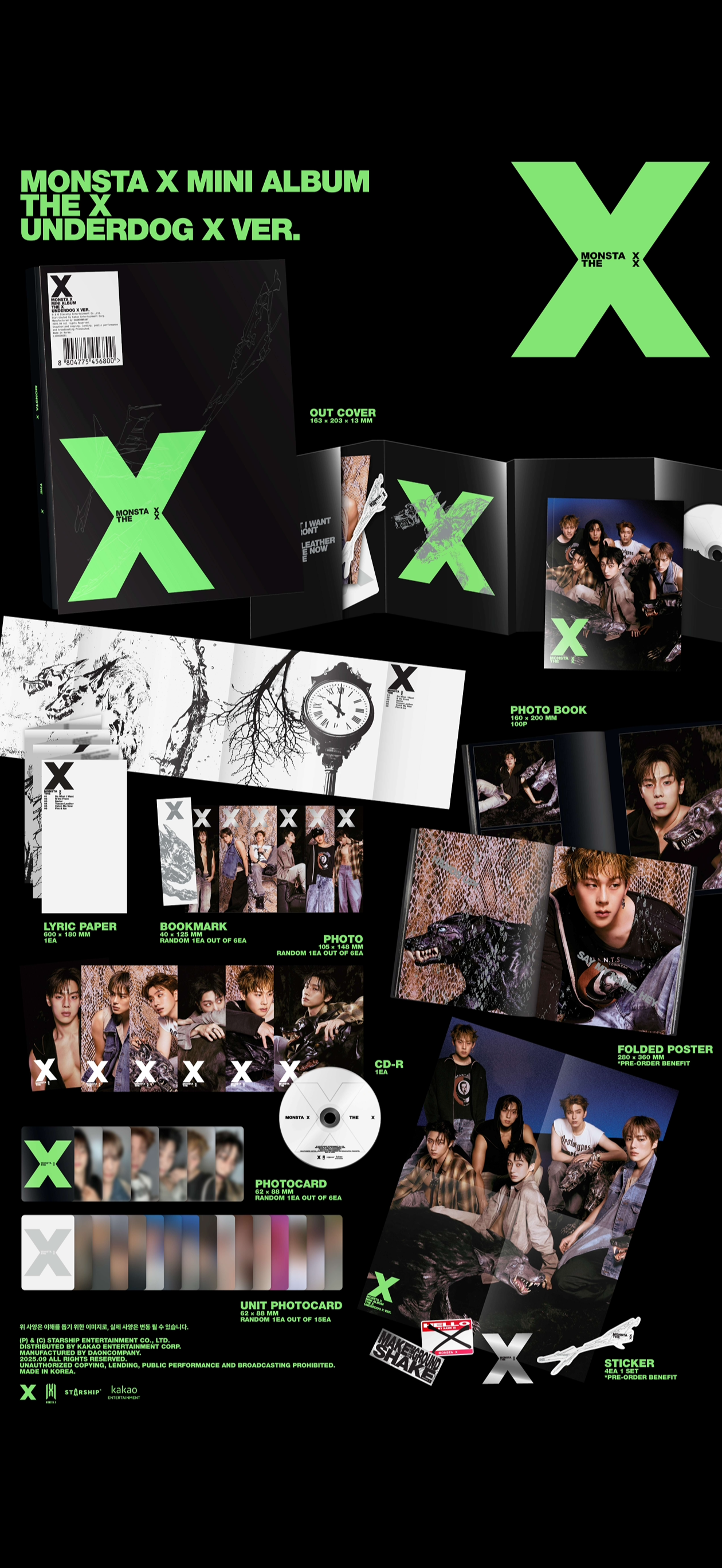 MONSTA X - THE X Sellados