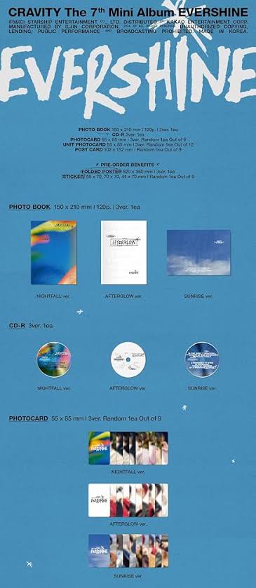 CRAVITY EVERSHINE ALBUM SELLADO