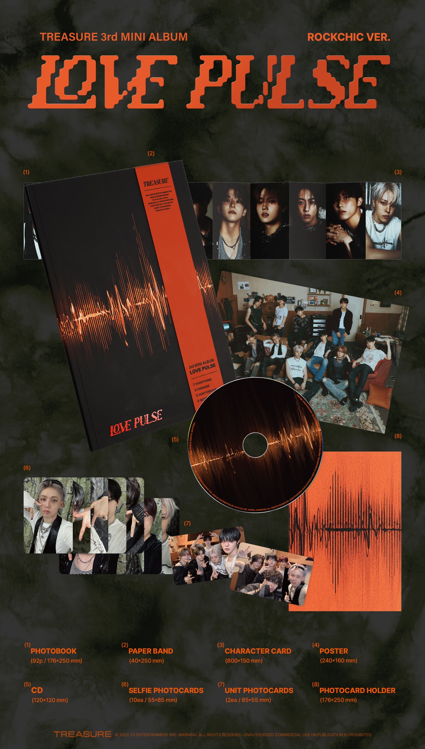 Treasure - Love Pulse 3rd Mini Album Sellados