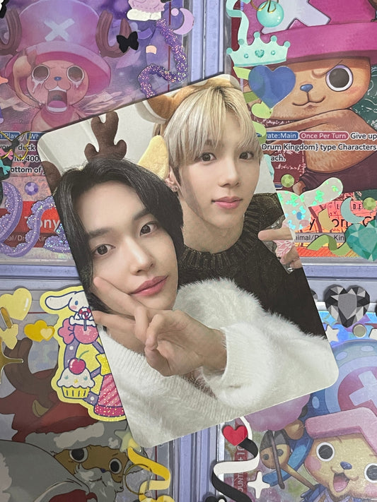 Wonbin y Shotaro Pink Christmas trading