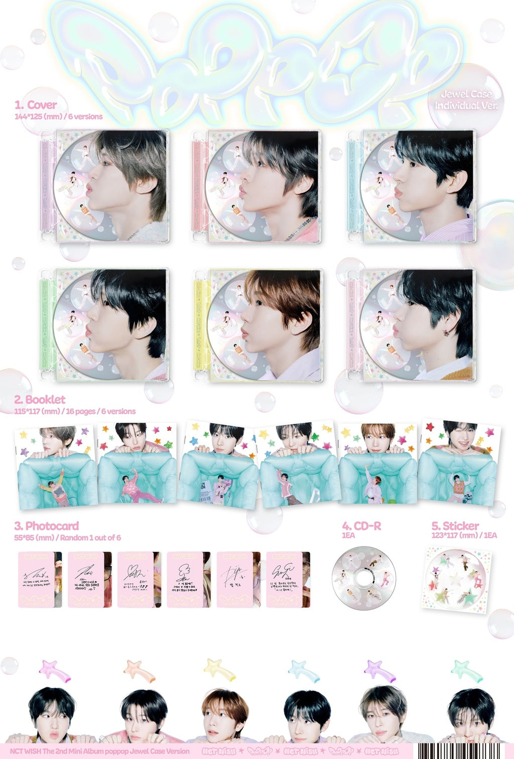NCT WISH - POPPOP Jewel Case Sellados