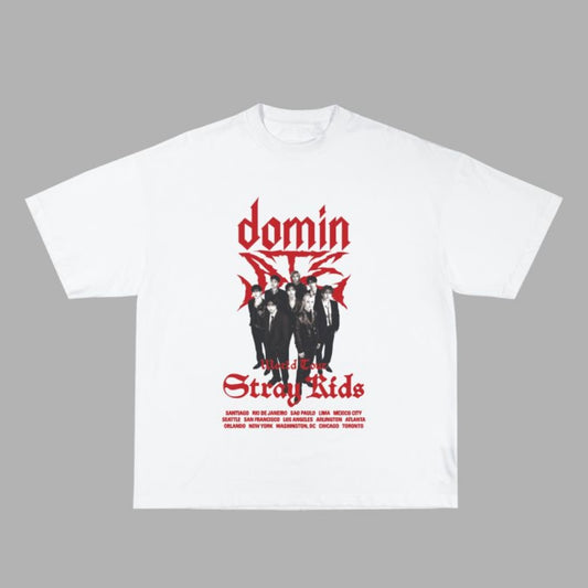 PLAYERA STRAY KIDS DOMIN ATE TOUR