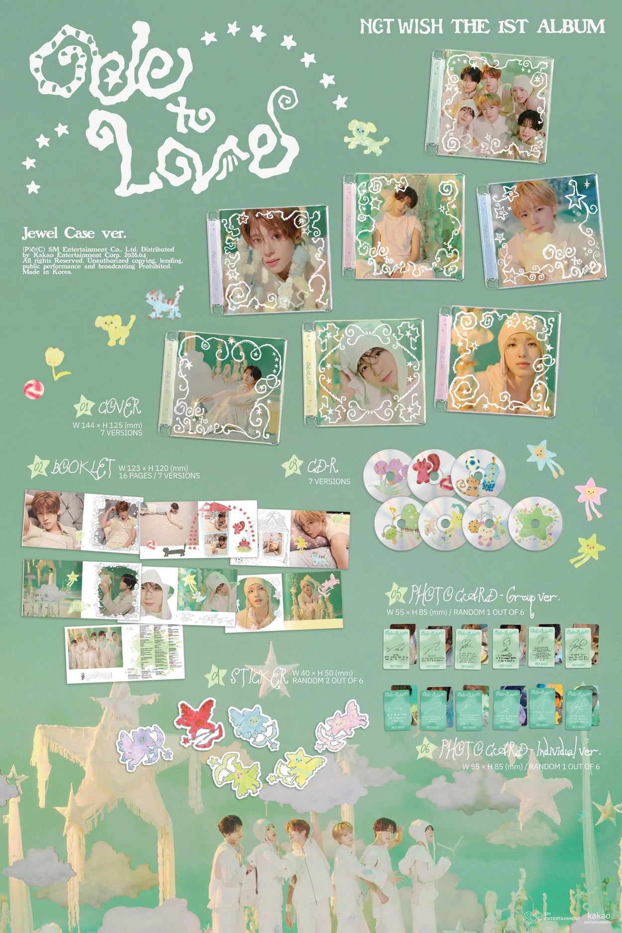 NCT WISH - Ode to Love Jewel Case Sellados