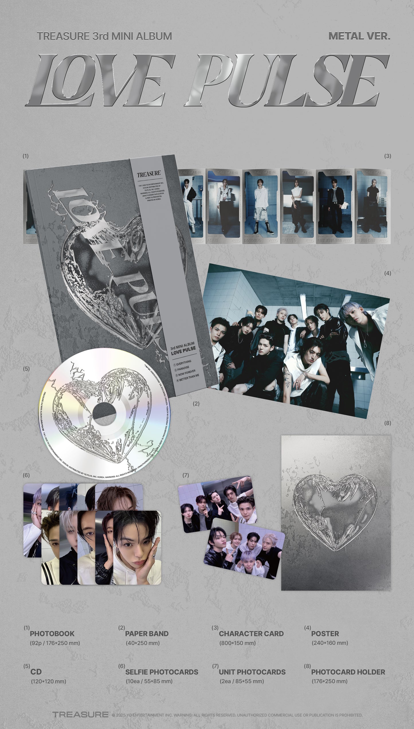 Treasure - Love Pulse 3rd Mini Album Sellados