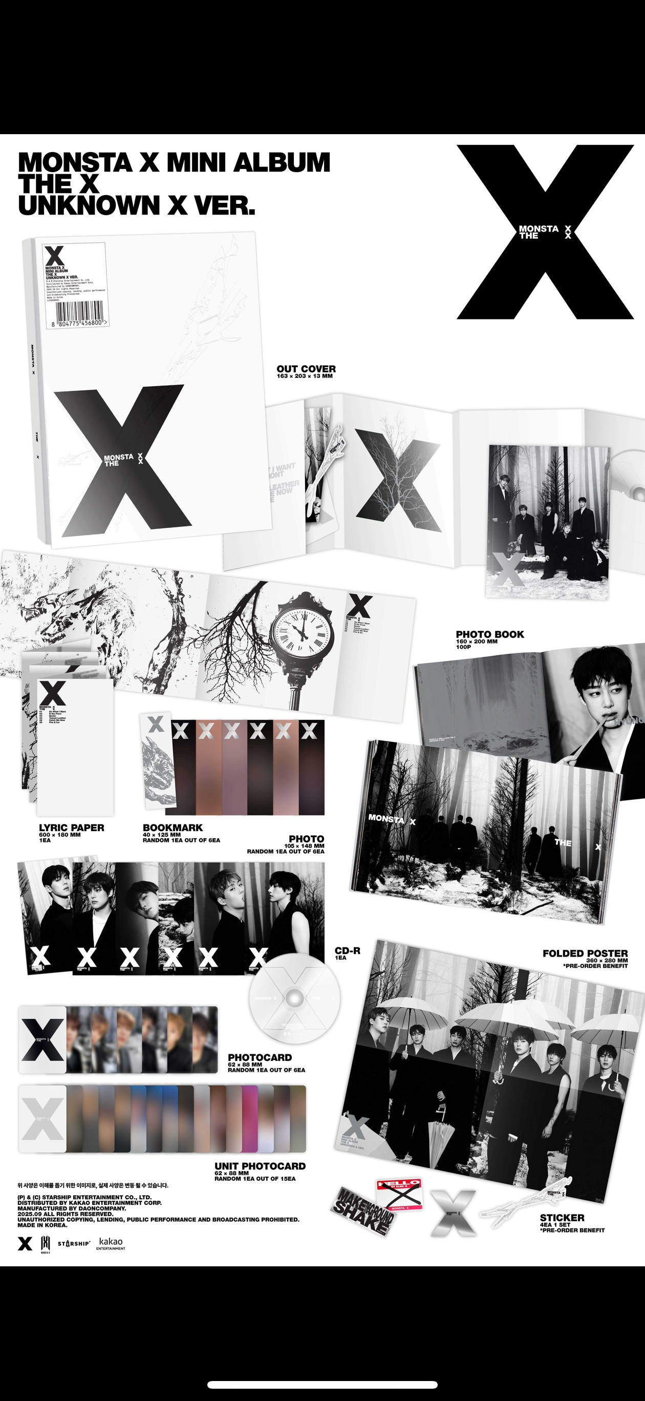 MONSTA X - THE X Sellados