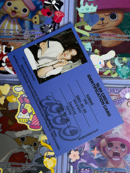 Sungho 19.99 ver Crew Card ID